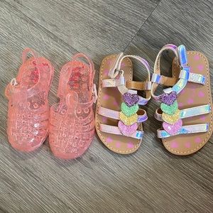 Toddler sandals, size 5 both pairs for the price of one